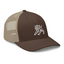 Load image into Gallery viewer, &#39;2 Headed Stone&#39; White Logo Mesh Trucker Hat
