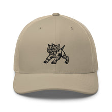 Load image into Gallery viewer, Products &#39;2 Headed Stone&#39; Black Sand Trucker Cap
